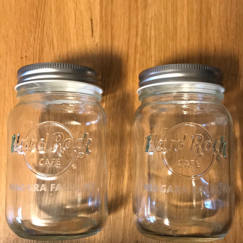 Hard Rock Mason Jar Glasses